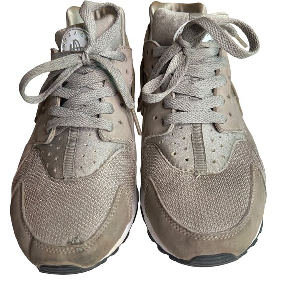 NIKE HUARACHE RUN GS Boys Cobblestone Cobblestone-white-black Youth Size 6.5 - Picture 4 of 7